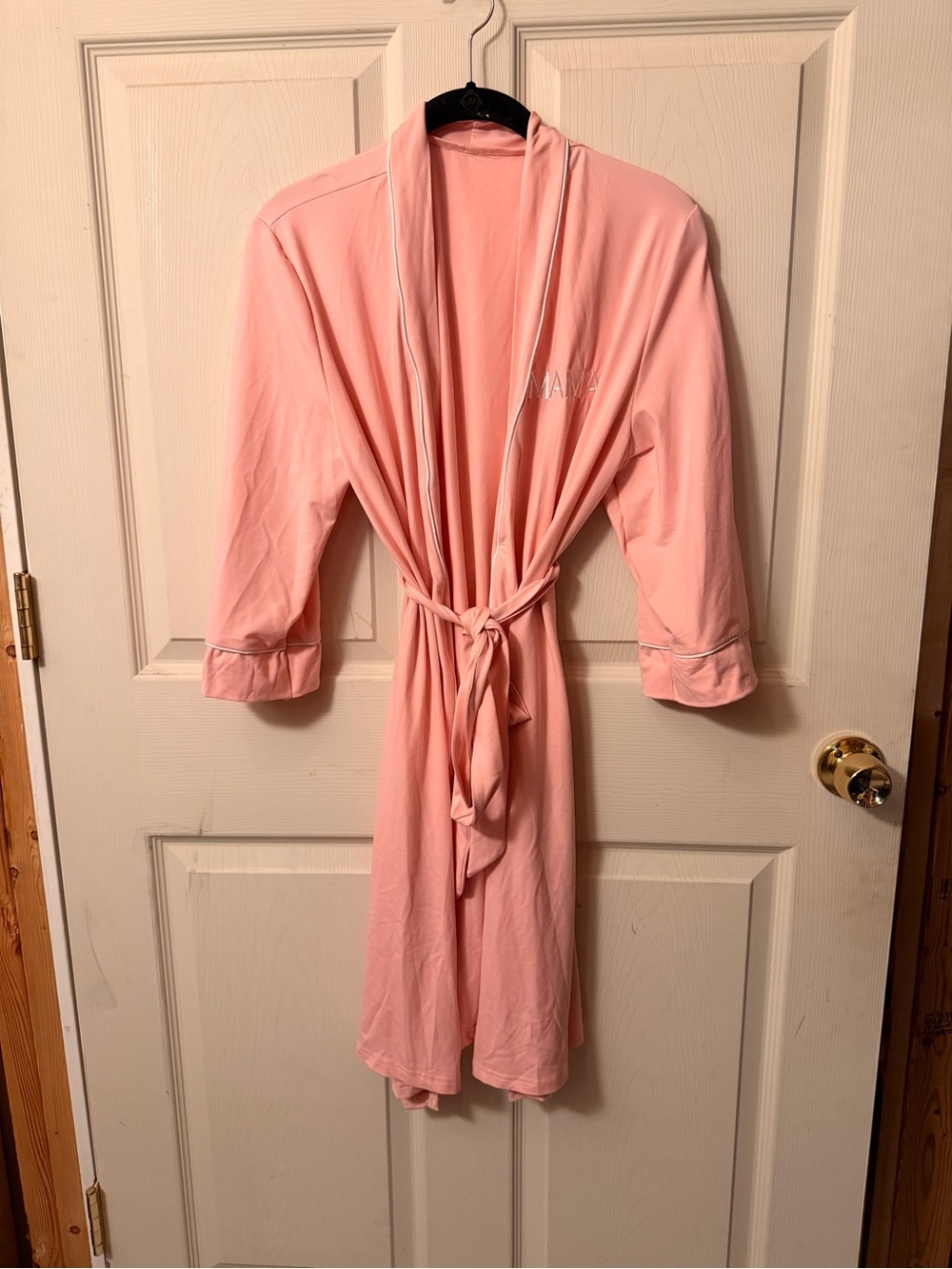 Women's Lightweight Pink Robe - Soft Lounge Wrap - Picture 1 of 5